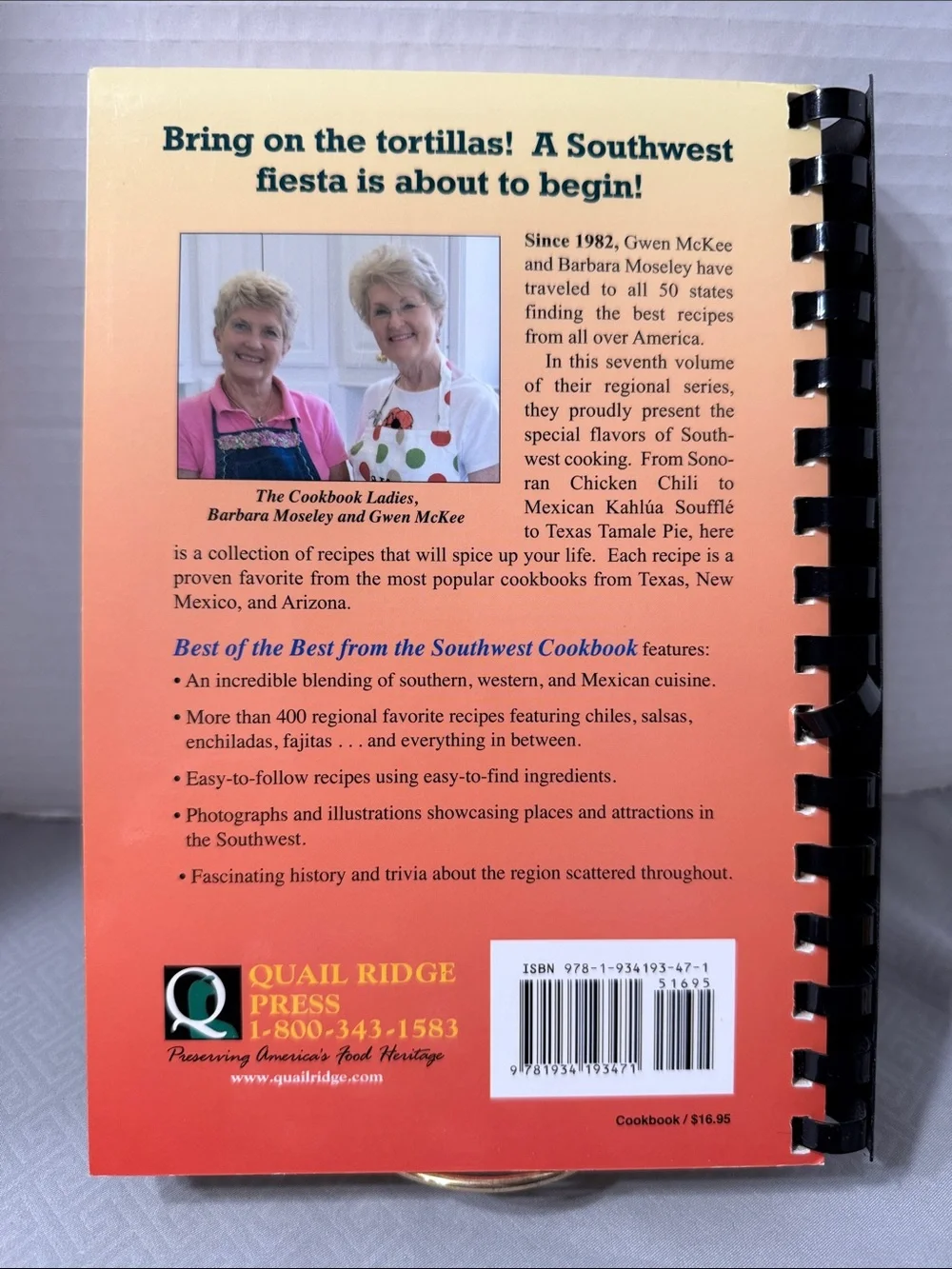 Southwest Cookbook Best of the Best Recipes from Texas New Mexico Arizona